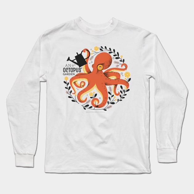 Octopus' Garden Long Sleeve T-Shirt by Lucie Rice Illustration and Design, LLC